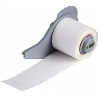 Wraparound Label: 1 1/2 in x 1 in, 1 in, Self-Extinguishing Vinyl, White (Matte) (MPN M7-31-417)