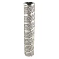 Cartridge hydraulic filter with cellulose media for removing contaminants from hydraulic fluid. Includes two attached grommets. Inside diameter 1 3/4 in. Compatible with Parker Hannifin equipment. Used in industrial and mobile hydraulic systems to protect pumps, valves, and cylinders