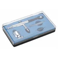SPEEDAIRE Air Brush Kit: 7 mL Cup Capacity, 0.3 cfm @ 40 psi, 50 psi Max Working Pressure, Gravity