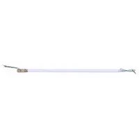 Steel downrod for extending ceiling fans from mounting bracket to desired drop height. Measures 36 inches long and 1 inch wide, finished in white. Includes safety cables for secure installation. Suitable for residential or commercial applications requiring a 36-inch drop to improve air circulation in rooms with high ceilings