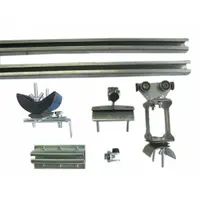 DAYTON Festoon System Kit: C-Rail, 30 ft – 30 ft, 53 ft Min Cable/Hose Required, Flat