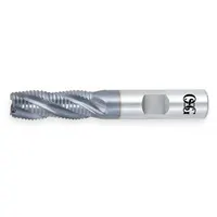 OSG Roughing End Mill: Cobalt, TiCN Coated, 6 Flute, Fine Pitch, 1-1/4" Mill Dia, 2" LOC, 4-1/2" OAL (MPN 4562108)