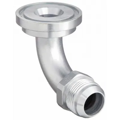 AEROQUIP 500024-20-12S Flange-to-JIC Steel Hydraulic Hose Adapter - Flange-to-JIC Steel Hydraulic Hose Adapters