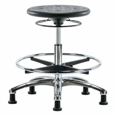 OEM Stool: Polyurethane, Ht Range 19 1/4 in to 27 in, 13 in Seat Wd, 13 in Seat Dp - Polyurethane Lab Stools