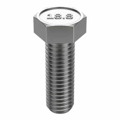 FOREVERBOLT Hex Head Cap Screw: Stainless Steel, A2, NL-19, 5/8"-11, Coarse, 2 in lg - 18-8 Stainless Steel Hex Head Cap Screws