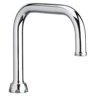 CHICAGO FAUCETS Spout: Spout, Arc, Swivel Spout, Brass, Polished Chrome, Laminar - Double-Bend Faucet Spouts