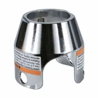 SCHNEIDER ELECTRIC Pushbutton Guard: 22 mm Panel Mounting Hole Dia, Chrome, Metal, XB4/XB5 (MPN ZBZ1600)