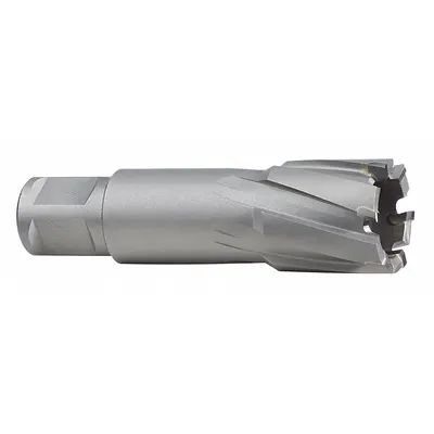 MILWAUKEE Annular Cutter: 13/16 in Cutter Dia, 2 in Max Cutting Dp, Bright, Carbide - Carbide-Tipped Annular Cutters for Toughest Materials