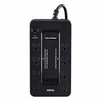 CYBER POWER UPS System: Single Phase, 425 VA Power Rating, 120 V AC Input, 120 V AC Output, 5-15P (MPN ST425)