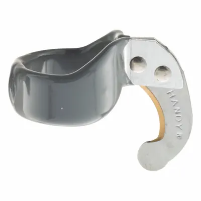 HANDY Ring Knife: 4 in Overall Lg, Steel, 1/2 in Blade Projection Lg, Gray - Ring Cutters