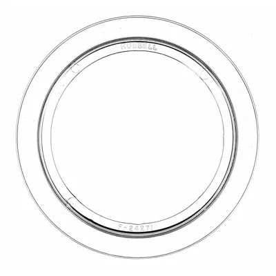 HUBBELL WIRING DEVICE-KELLEMS Carpet Flange: Round, Polycarbonate, S3079 - Flanges and Trim Rings for Floor Boxes