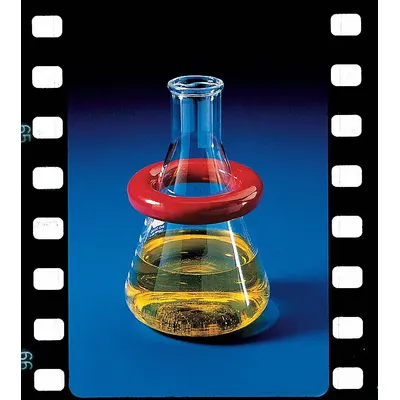 SP SCIENCEWARE Flask Stabilizer Ring: Red, Coated Lead, 1.7 in Inside Dia, 3 in Outside Dia - Flask Stabilizers
