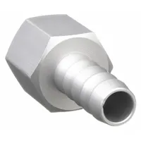 SPEEDAIRE Barbed Hose Fitting: For 1/4 in Hose I.D., Hose Barb x NPT, 1/4 in x 1/4 in Fitting Size