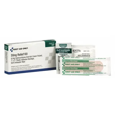 FIRST AID ONLY Insect Bite/Sting Kit: 4 Components, 1 People Served - Complete First Aid Kit Refills