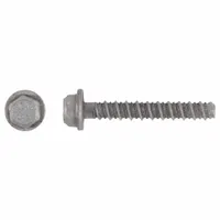 RED HEAD Screw Anchor: 2 1/2 in Overall Lg, 3/8 in Dia, Stainless Steel, Plain, External Hex, 50 PK (MPN SLDT-3824)
