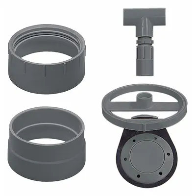 SPEARS Backwater Valve: 2 in Pipe Size, Socket, PVC, PVC - Backwater Valves