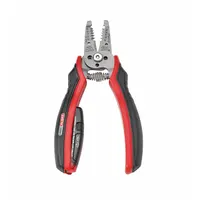 Wire Stripper: Manual, 18 AWG to 10 AWG, 7 in Overall Lg, Std Cushion Grip, Stainless Steel, GST-55M