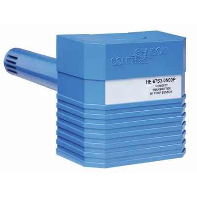 JOHNSON CONTROLS Humidity Sensor: Duct Mount, -40°F to 212°F, Plastic, Single Measurement - Duct Temperature & Humidity Sensors