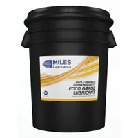 MILES LUBRICANTS Compressor Oil: 5 gal, Pail, 20 SAE Grade, 68 ISO Viscosity Grade, Food Grade (MPN MSF1551003)