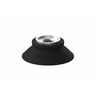 PIAB Vacuum Pad Assembly: Flat, G3/8 in, 40 mm Pad Dia, Nitrile/PVC, Black, 60A - Flat Type Automotive Industry Vacuum Pad Assemblies