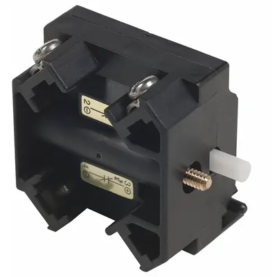 SCHNEIDER Contact Block: 30 mm Panel Mounting Size, 2NC, Momentary/Power Reed - Contact Blocks