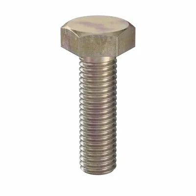 LINDSTROM Hex Head Cap Screw: Steel, Class 10.9, Zinc Yellow, M10, Metric, 35 mm lg - Class 10.9 Steel Hex Head Cap Screws