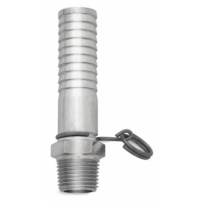 SANI-LAV Hose Adapter: Stainless Steel, Stainless, 3 3/4 in Overall Lg - Faucet Sprayer Hose Adapters