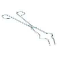 Crucible Tongs: 18 in Overall Lg, Steel, C1006/1008, Nickel Plated, 1/4 in Wire Size, Crucibles