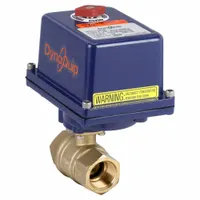 DYNAQUIP CONTROLS Electrically Actuated Two-Way Ball Valve: 1 in, Brass, 120V AC, FNPT x FNPT (MPN 189025B.1)
