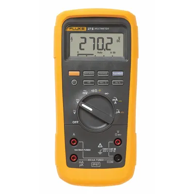 FLUKE Digital Multimeter: Avg, CAT III 1000V/CAT IV 600V, 1,000 V Max AC Volt Measurement - Advanced Feature Multimeters