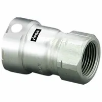 VIEGA MEGAPRESS Crimp Adapter Fitting: 2 in Pipe x 2 in Pipe Size, Press-fit x FNPT, FKM (MPN 91265)