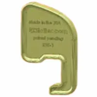 This flow rack slot guide is made of polypropylene and measures 3/4 in x 2 3/4 in x 4 1/2 in with an unfinished finish. It is used to organize and separate products on shelving in warehouses, distribution centers, and industrial storage systems to improve picking efficiency and prevent item mixing