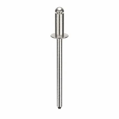 POP AVDEL Domed-Head Blind Rivet, 0.122" dia, 1.409" L, 500 PK - Domed-Head Blind Rivets