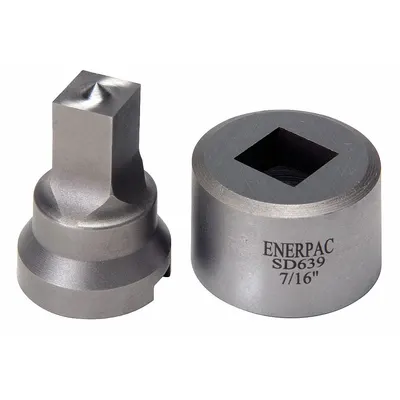 ENERPAC Punch and Die Set: 3/8 in Bolt Size (In.), 0.38 Cold Rolled C-1018 - Hand and Power Tools