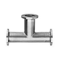 Vacuum Tee Fitting: 2 in OD x 2 in Pipe x 2 in OD, KF x KF x KF, 304 Stainless Steel, 50 (MPN ZUSA-TF-VAC-63)