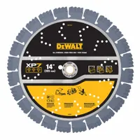 DEWALT Diamond Saw Blade: Block/Brick/Concrete, 14 in Blade Dia., 1 in Arbor Size, Wet/Dry (MPN DW47427)