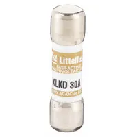 LITTELFUSE Fuse: KLKD Series, Midget, Fast-Acting, 30 A, 600 V AC, 600 V DC, 13/32 in x 1 1/2 in (MPN KLKD030)