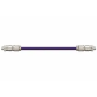 READYCABLE Ethernet Cable: Cat5e, M12 Male Straight x M12 Male Straight, 90 ft Lg, PUR, Purple, X (MPN CAT9421013-90)