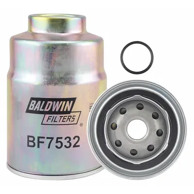 BALDWIN FILTERS Fuel Filter: Spin-On, 3 9/16 in Outside Dia, 3/4"-16 Thread Size, Cellulose - Spin-On Fuel Filters