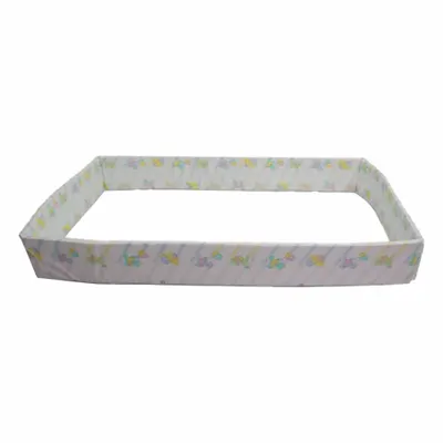 C-MATT Crib Side Rail Pad, 58 in Overall Lg, White Vinyl - Crib-Side Rail Pads