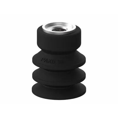 PIAB Vacuum Pad Assembly: Multi-Bellows, G3/8 in, 32 mm Pad Dia, Nitrile/PVC - Multi-Bellows Type Automotive Industry Vacuum Pad Assemblies