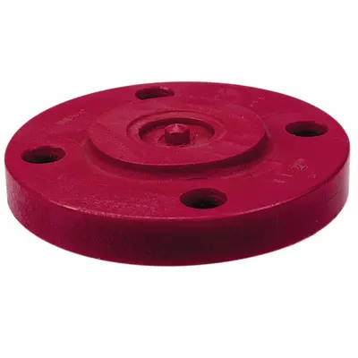 NIBCO Blind Flange: Polyvinylidene, 1 in Fitting Pipe Size, Schedule 80 - UV-Resistant Schedule 80 Pipe Flanges