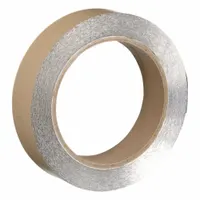 3M Foil Tape: 2 in Wd, 36 yd Lg, 15 mil Thick, Acrylic, Indoor/Outdoor, -25°F Min Temp, Silver, 5 PK (MPN 2552)