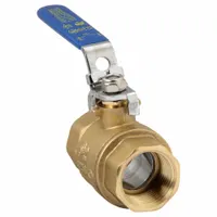 APPROVED VENDOR Manual Two-Way Ball Valve: 1 in, Straight, FNPT x FNPT, 600 psi Max. Pressure (CWP) (MPN 32H973)