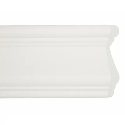 ACROVYN Accent Rail: FR-451, PETG, White, 4 1/2 in Overall Ht - PETG Crash Rails & Bumper Guards