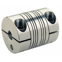 RULAND MANUFACTURING Motion Control Coupling: 3° Angular Misalignment, 9 mm Bore Dia 1, Aluminum, 1 (MPN PCMR25-9-8-A)
