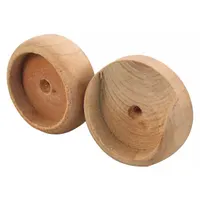 Closet Rod Sockets: 1 3/8 in Rod Dia, Wood, Wood (MPN N 6794)