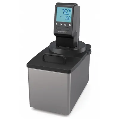 POLYSCIENCE Circulator: 13.5 lpm Flow Rate, MX06S135-L11B, Heated, 13 3/8 in Overall Dp - Open Tank Circulators