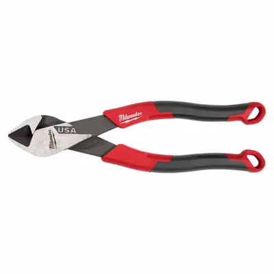 MILWAUKEE Comfort Grip Plier: Flush, Straight, Oval, 3/4 in Jaw Lg, 1 1/4 in Jaw Wd - Flush-Cut Diagonal-Cutting Pliers