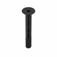 Socket Flat Head Screw: 3/8"-16 Thread Size, 2 1/2 in Lg, Flat, Black Oxide, Alloy Steel, 50 PK (MPN 37C250KFC)